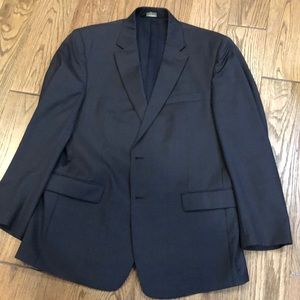 Jos. A. Bank Black Muted Plaid Suit